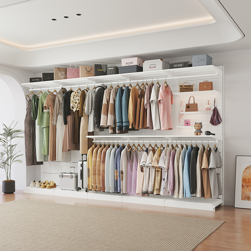 金属衣柜衣帽间落地式衣柜货架式衣柜主卧框架定制